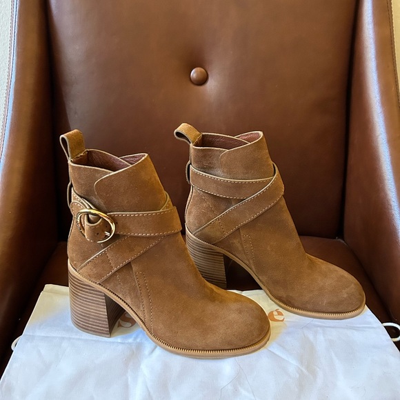 NWOB See by chloe Lyna suede Boots - Picture 8 of 13